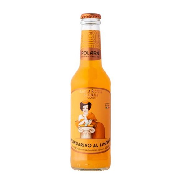 Polara Bio Sicilia Mandarino AL Limone Mandarin és Citrom Szénsavas Üdítőital 0,275 L