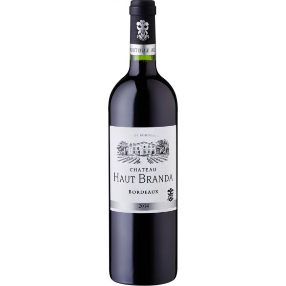 Chateau Haut Branda Bordeaux Rouge AOP 2014 Vörösbor 075L / 750ml / 12,5% vol