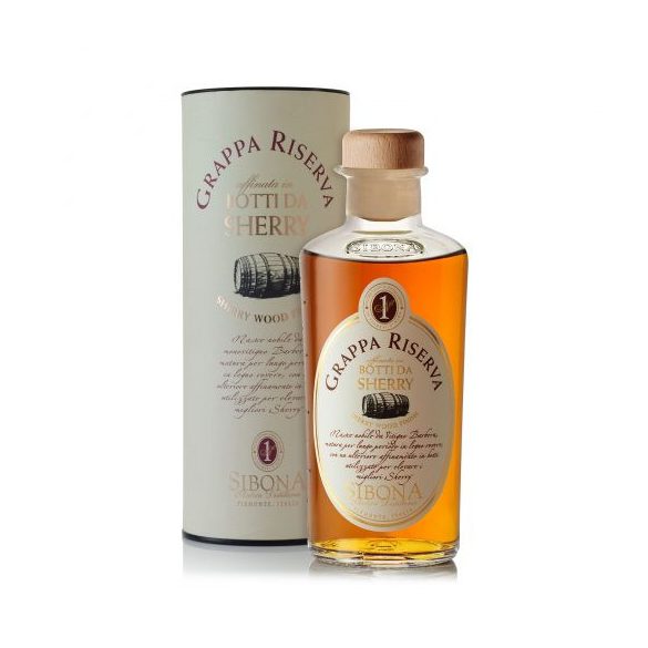 Sibona Grappa Riserva Botti da Sherry 0,5 L / 500 ml 44%