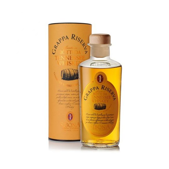 Sibona Grappa Riserva in Botti da Tennessee Whiskey 0,5 L / 500 ml 44%