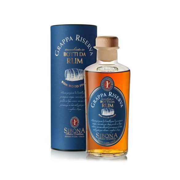 Sibona Grappa Riserva in Botti da Rum 0,5 L / 500 ml 44%