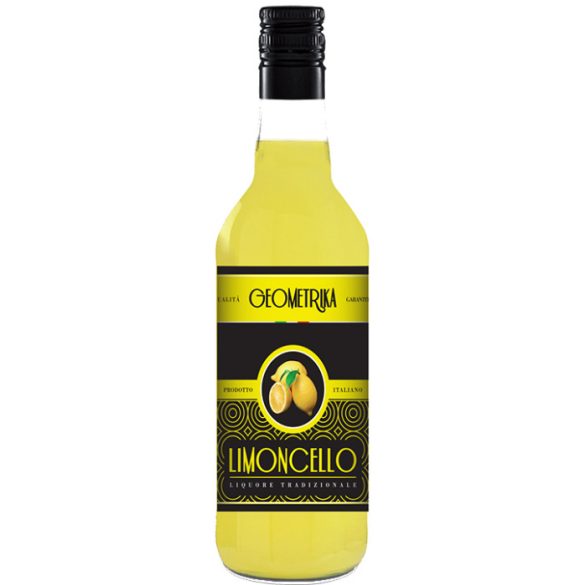 Zanin Limoncello Geometrika Likőr - Citromlikőr - 0,7 L / 700 ml 25%